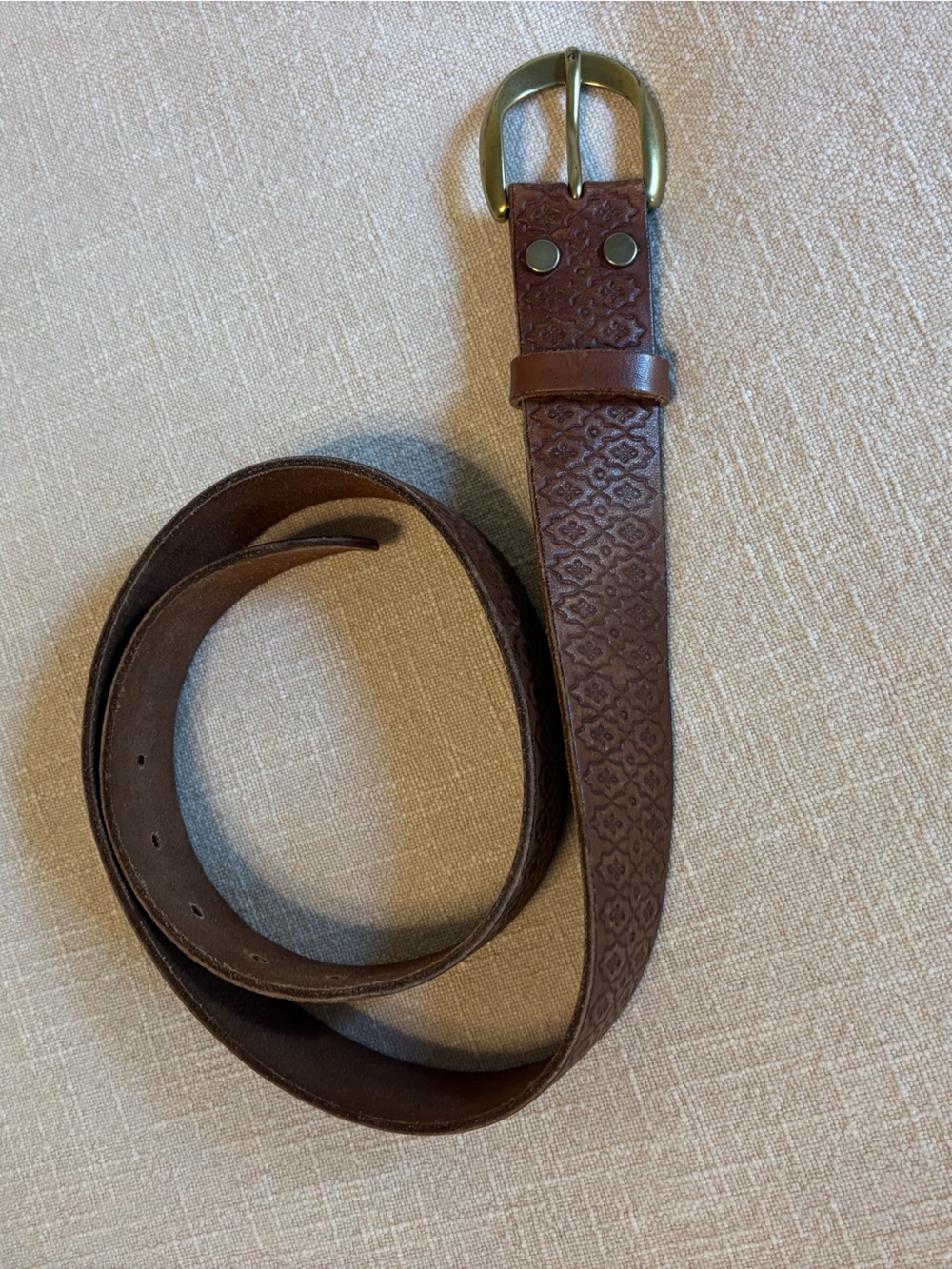 Lucky Brand 100% Leather Belt, size Small.